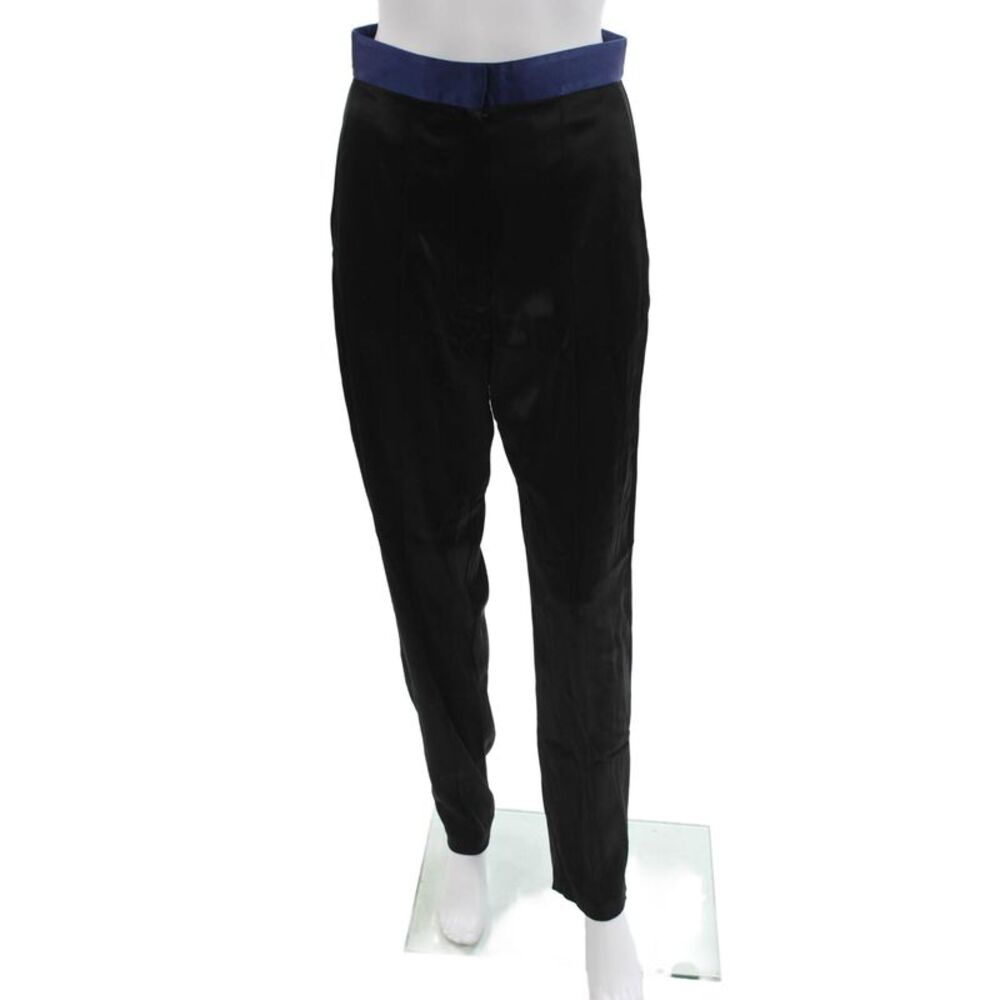 Nonchalant Label Womens Dress Pants Black Velvet 30 Inseam Size 26